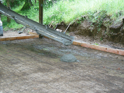 Laying Concrete Slab for Campsite - Marie Gale