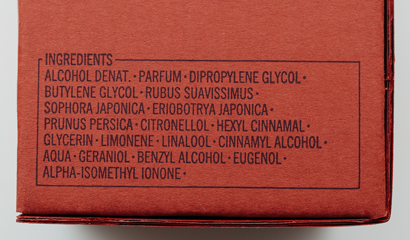 Ingredient List