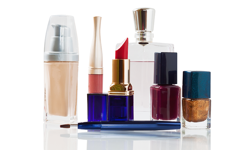 Assortment of cosmetics